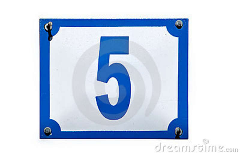 Street-address-number-five-plate-isolated-21821519