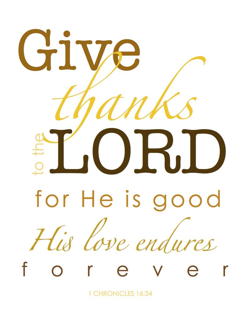 Give thanks print