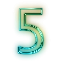 110755-glowing-green-neon-icon-alphanumeric-number-5